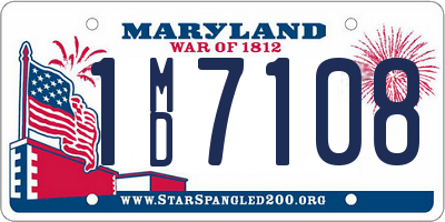 MD license plate 1MD7108