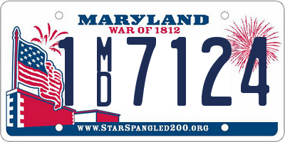 MD license plate 1MD7124