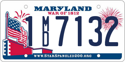 MD license plate 1MD7132