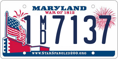 MD license plate 1MD7137