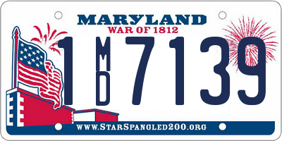 MD license plate 1MD7139