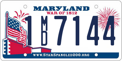 MD license plate 1MD7144