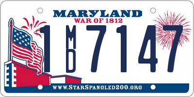 MD license plate 1MD7147