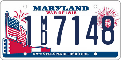 MD license plate 1MD7148