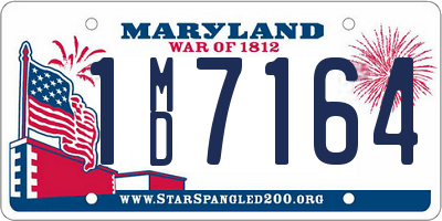 MD license plate 1MD7164