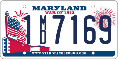 MD license plate 1MD7169