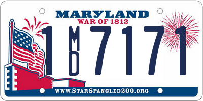 MD license plate 1MD7171