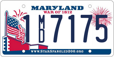 MD license plate 1MD7175