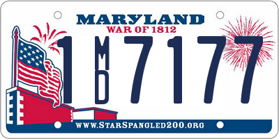 MD license plate 1MD7177