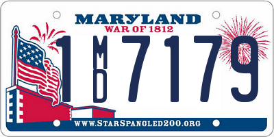 MD license plate 1MD7179