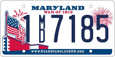 MD license plate 1MD7185