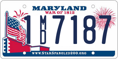 MD license plate 1MD7187