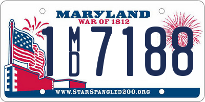 MD license plate 1MD7188