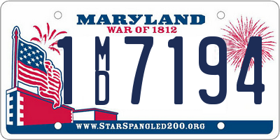 MD license plate 1MD7194