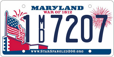 MD license plate 1MD7207