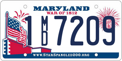 MD license plate 1MD7209