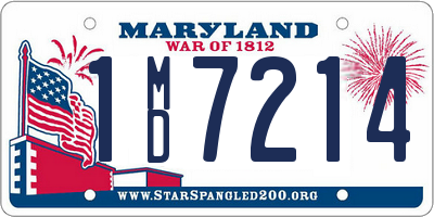 MD license plate 1MD7214