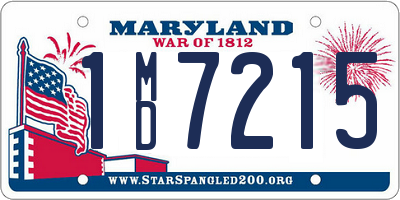 MD license plate 1MD7215