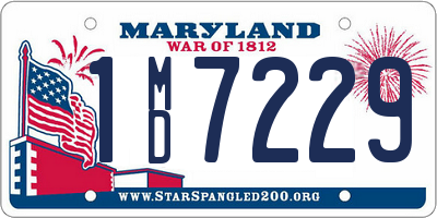 MD license plate 1MD7229