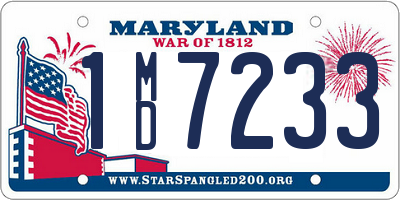 MD license plate 1MD7233