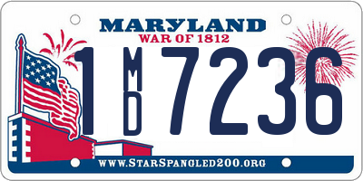 MD license plate 1MD7236