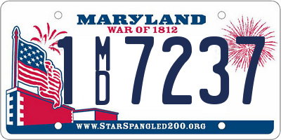 MD license plate 1MD7237