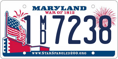 MD license plate 1MD7238