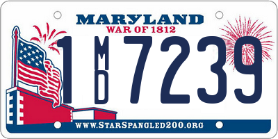 MD license plate 1MD7239