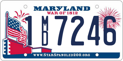 MD license plate 1MD7246