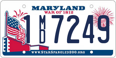 MD license plate 1MD7249