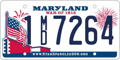 MD license plate 1MD7264