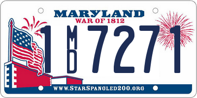 MD license plate 1MD7271