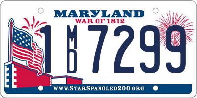 MD license plate 1MD7299