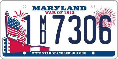 MD license plate 1MD7306