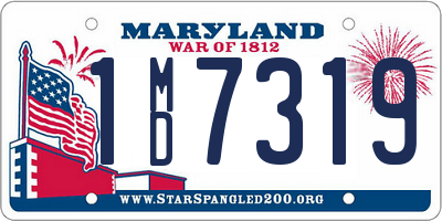 MD license plate 1MD7319