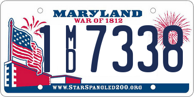 MD license plate 1MD7338