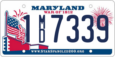 MD license plate 1MD7339