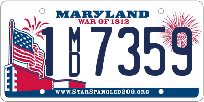 MD license plate 1MD7359