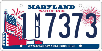 MD license plate 1MD7373