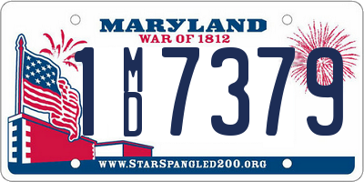 MD license plate 1MD7379