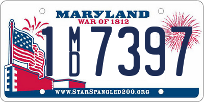 MD license plate 1MD7397