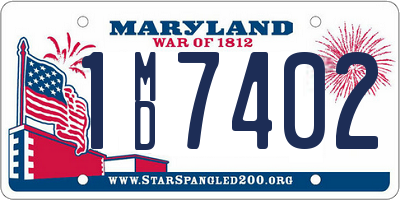 MD license plate 1MD7402