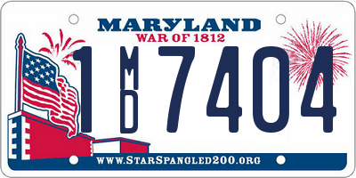 MD license plate 1MD7404