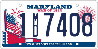 MD license plate 1MD7408