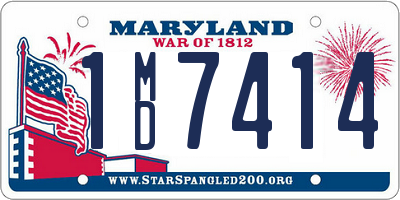 MD license plate 1MD7414