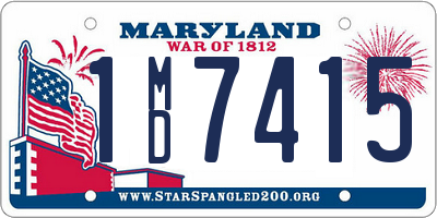 MD license plate 1MD7415