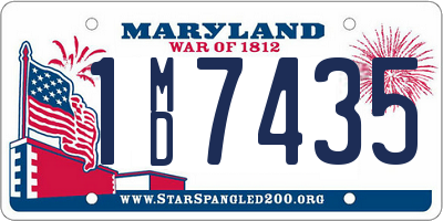 MD license plate 1MD7435