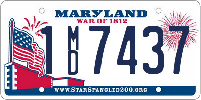 MD license plate 1MD7437