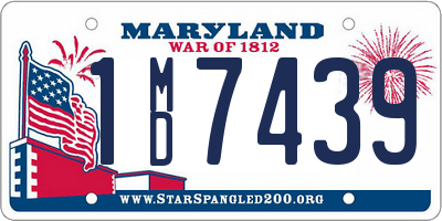 MD license plate 1MD7439