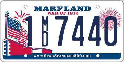 MD license plate 1MD7440